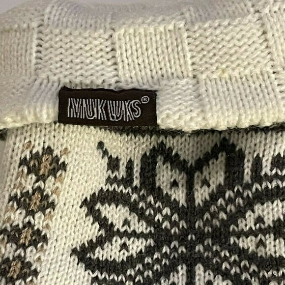 Muk Luks Acrylic Knit Winter Set - Scarf Beanie & Mittens Nordic Snowflake Patte - Picture 4 of 5